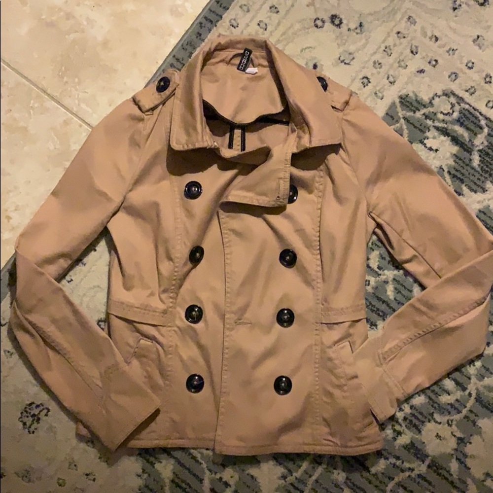 H&M Divided Tan Cargo Coat